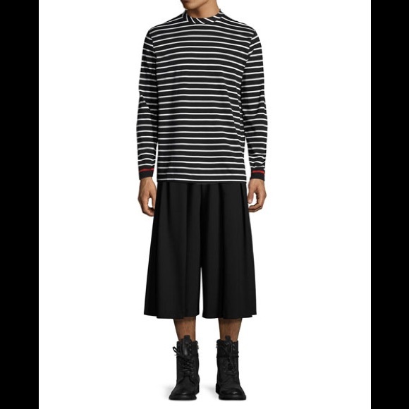 McQ Alexander McQueen Virgin Wool Wide-Leg Shorts